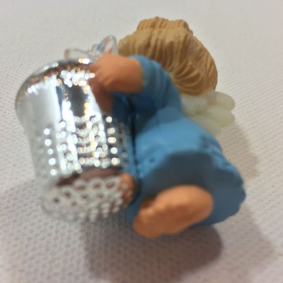 Vintage Hallmark 1984 Thimble Series #7 Holiday Christmas Tree Ornament Angel - Picture 3 of 6